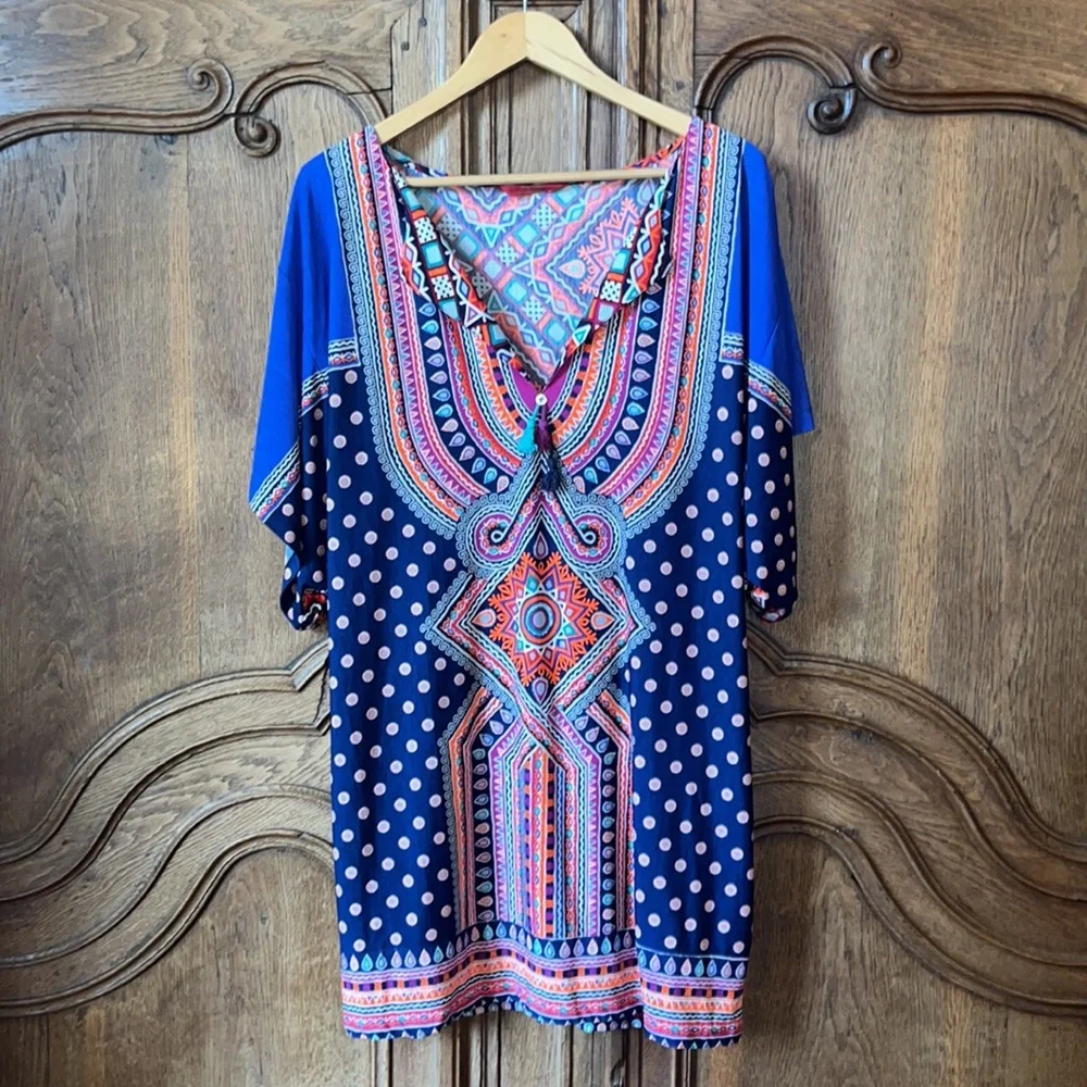 Tigerlily Swim Dress Cover Up Tunic - Picture 4 of 15